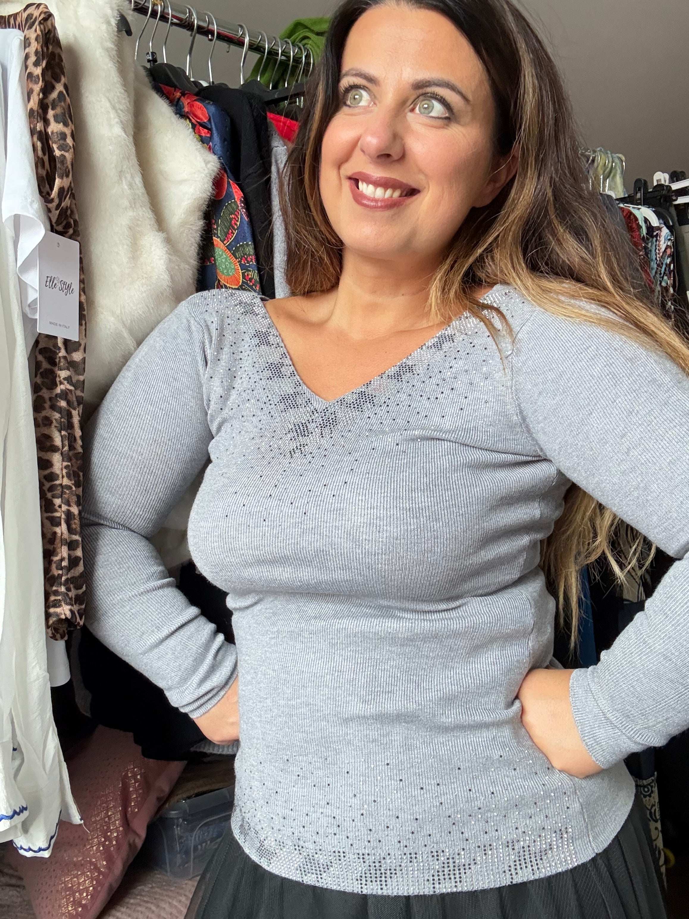 Pull à strass