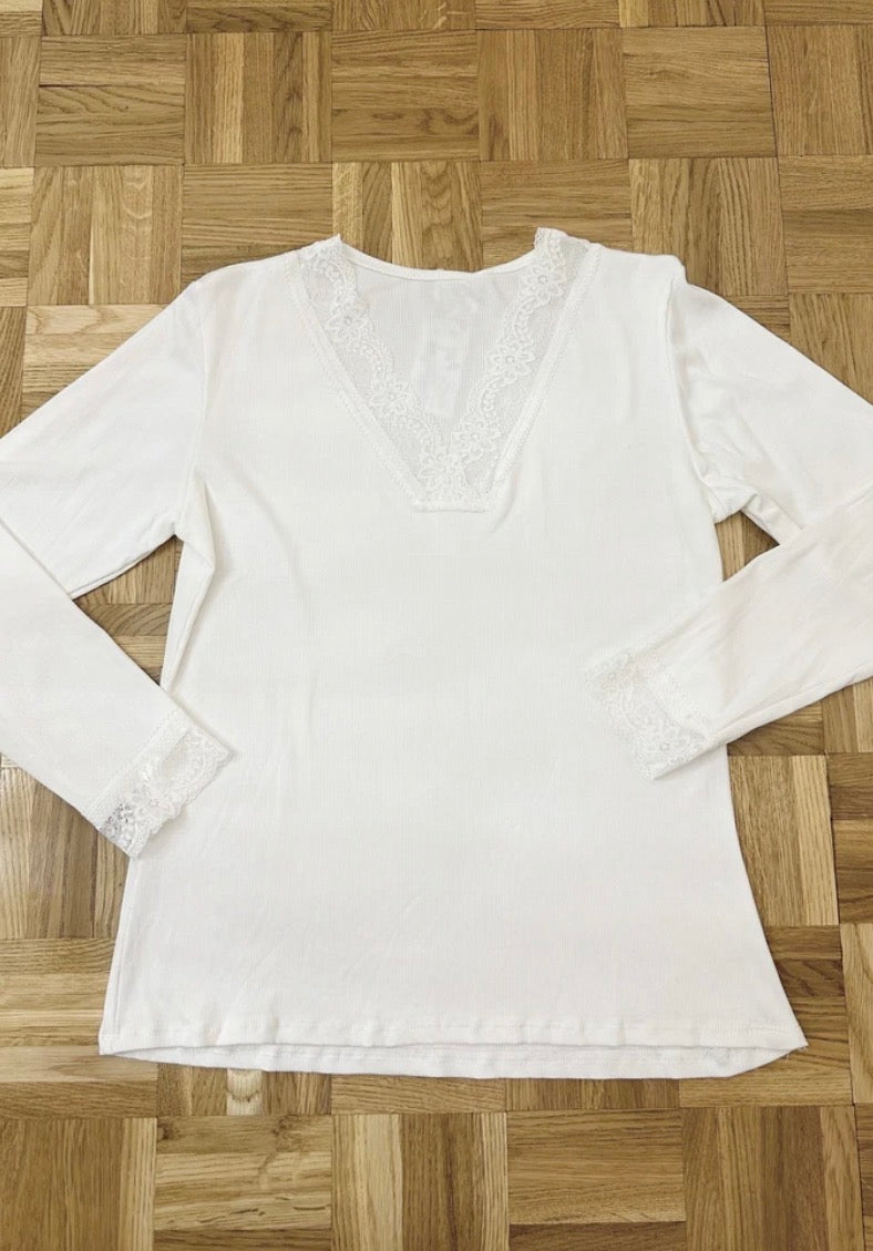 Tee-shirt dentelles ML