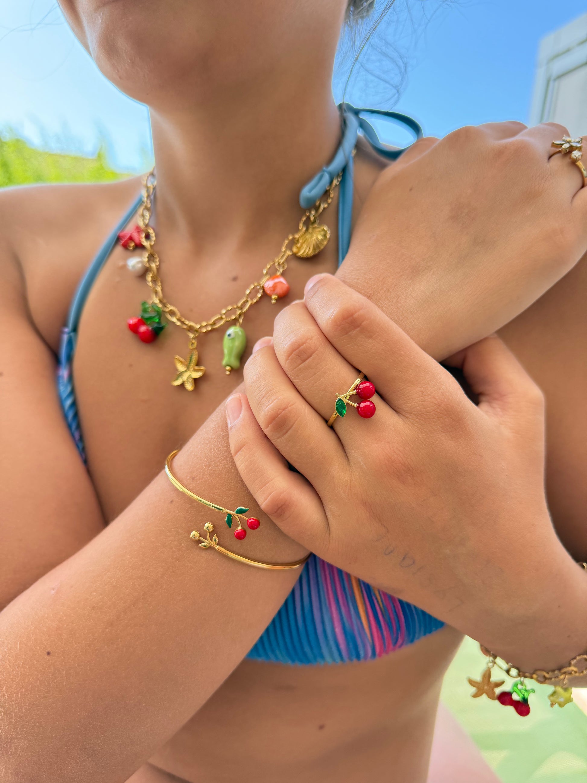 Bracelet cerise