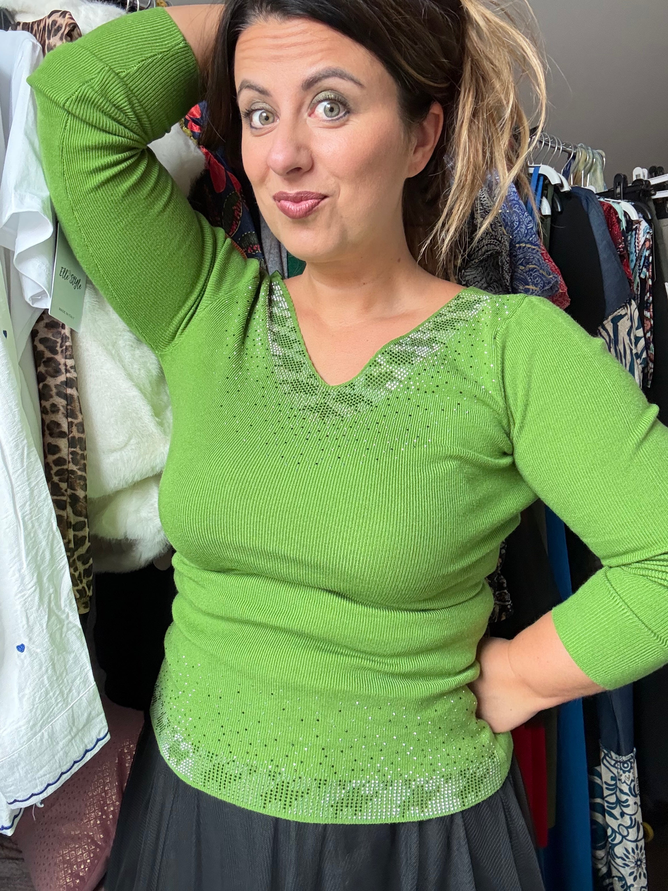 Pull à strass