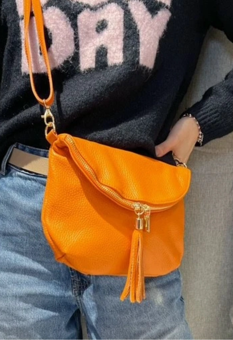 Sac bandoulière en cuir