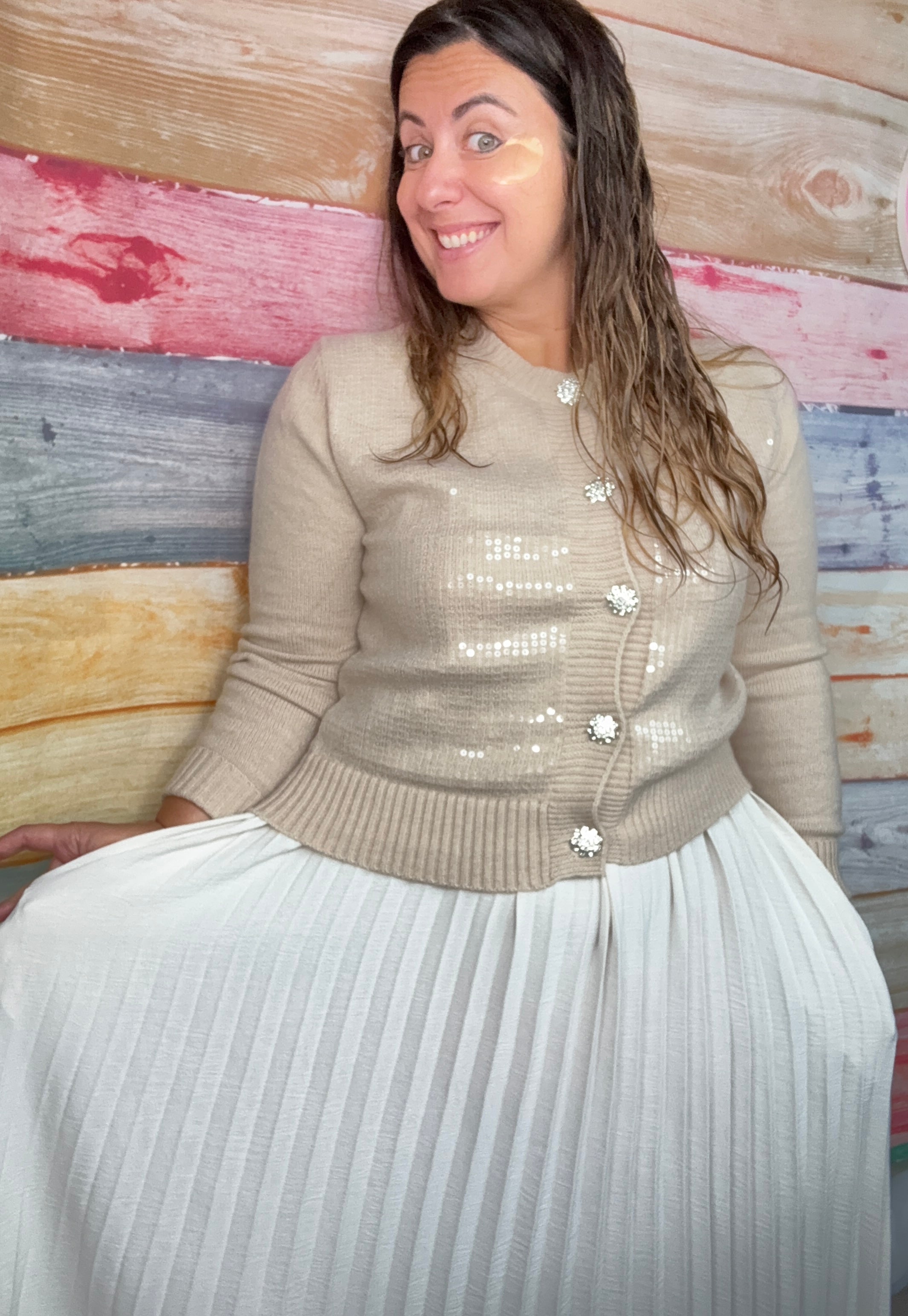 Gilet sequins hiver