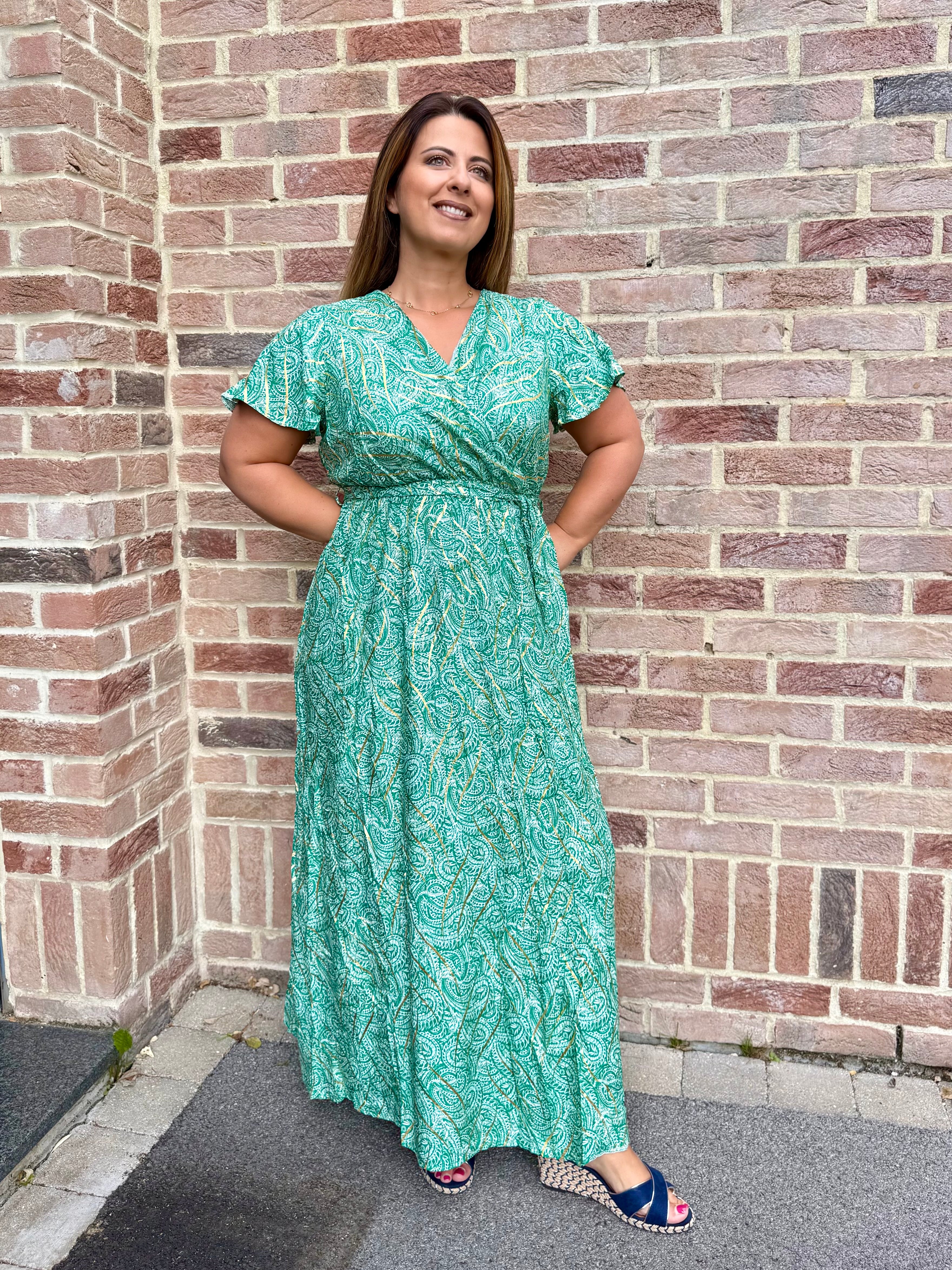 Robe Aline verte