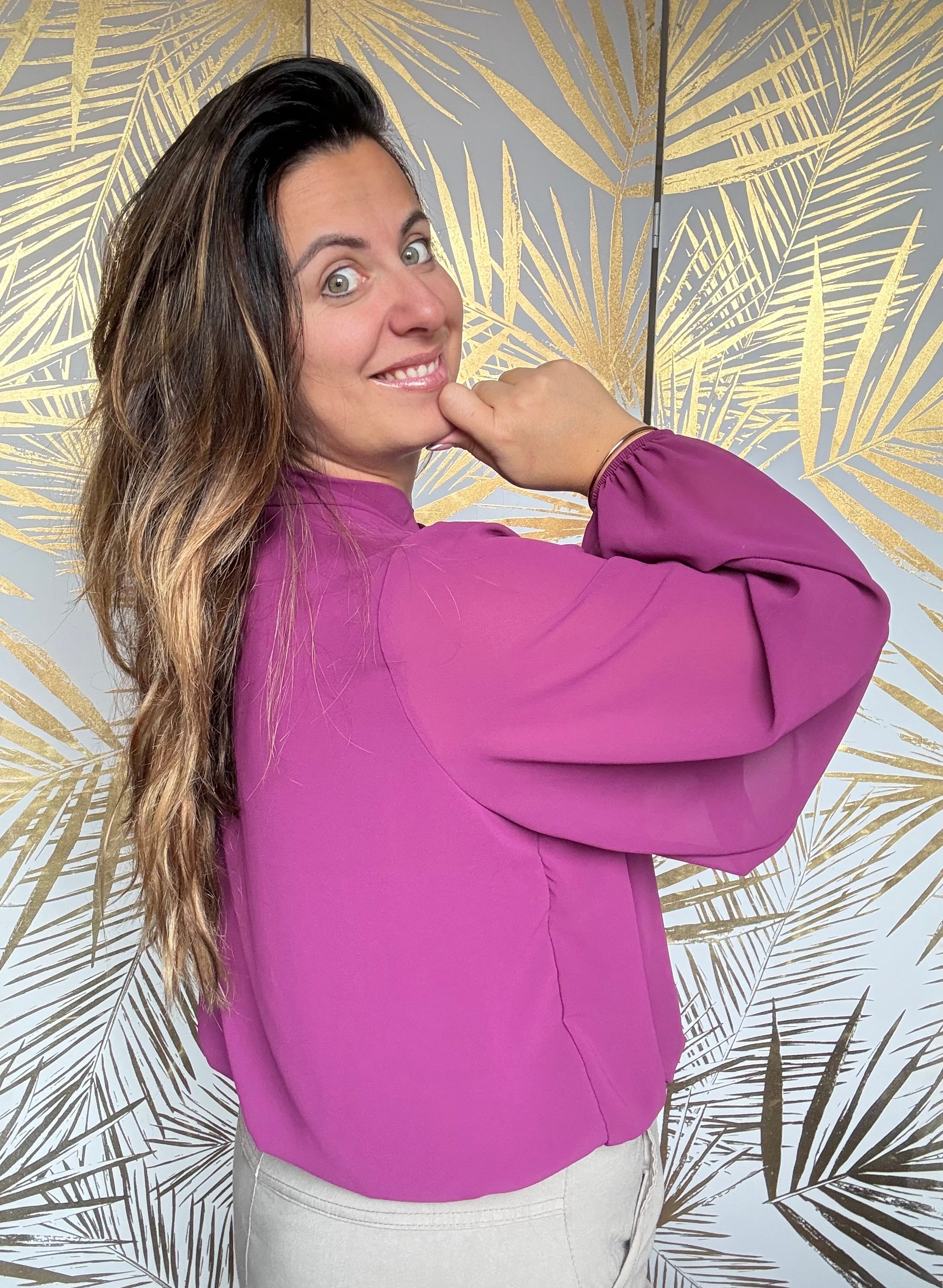 Blouse Aniella prune