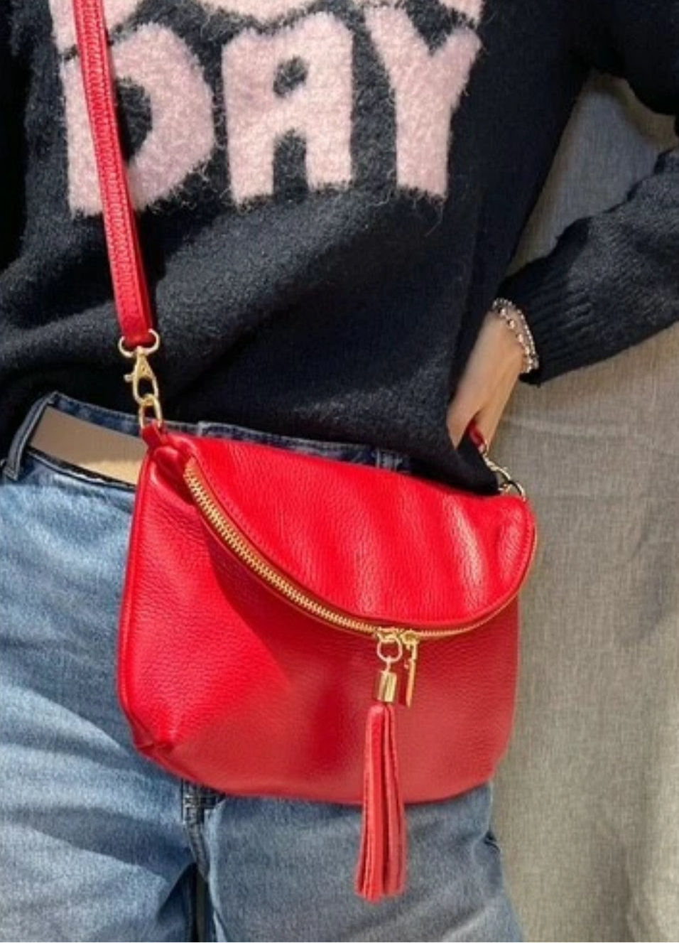 Sac bandoulière en cuir