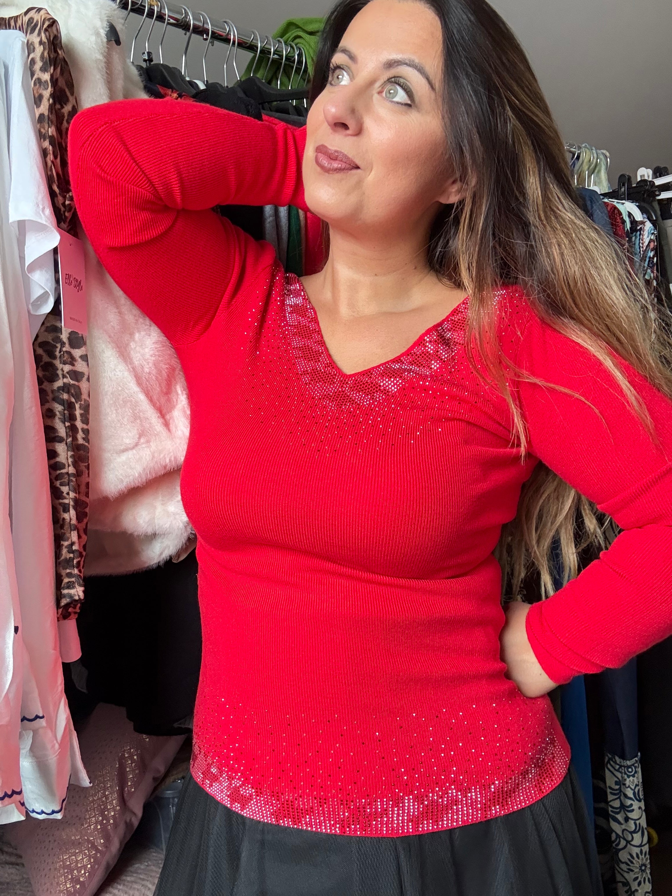 Pull à strass