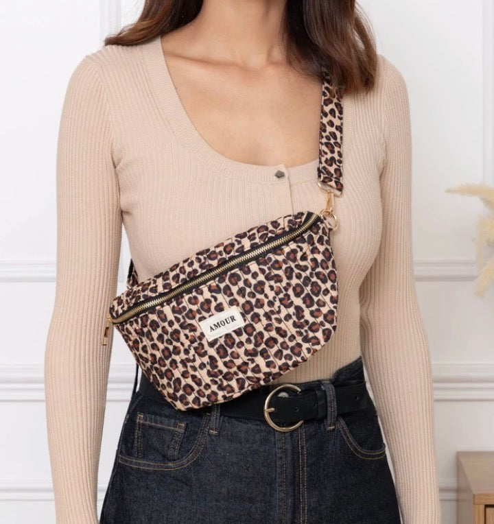 Sac banane léopard