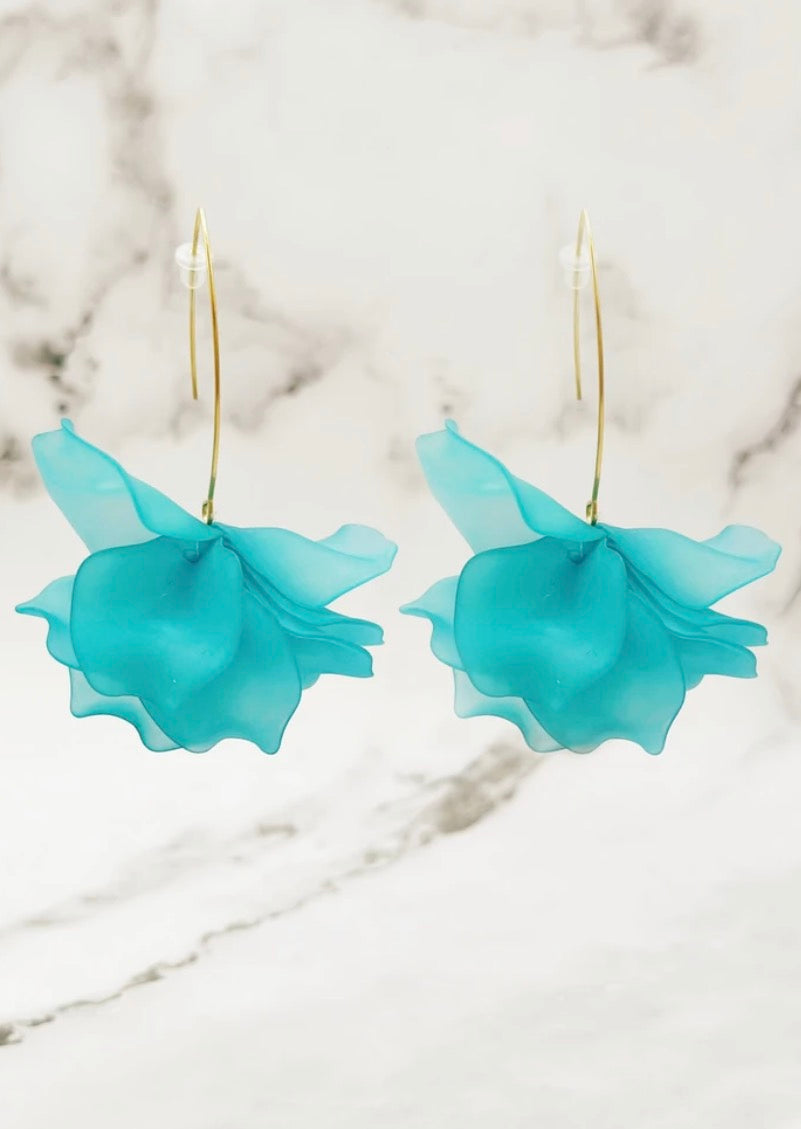BO fleurs turquoise