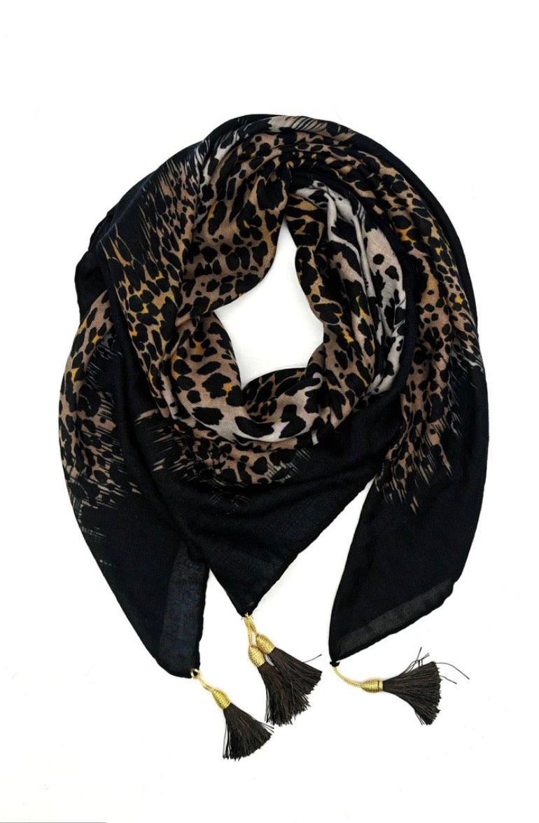 Foulard léopard Céline