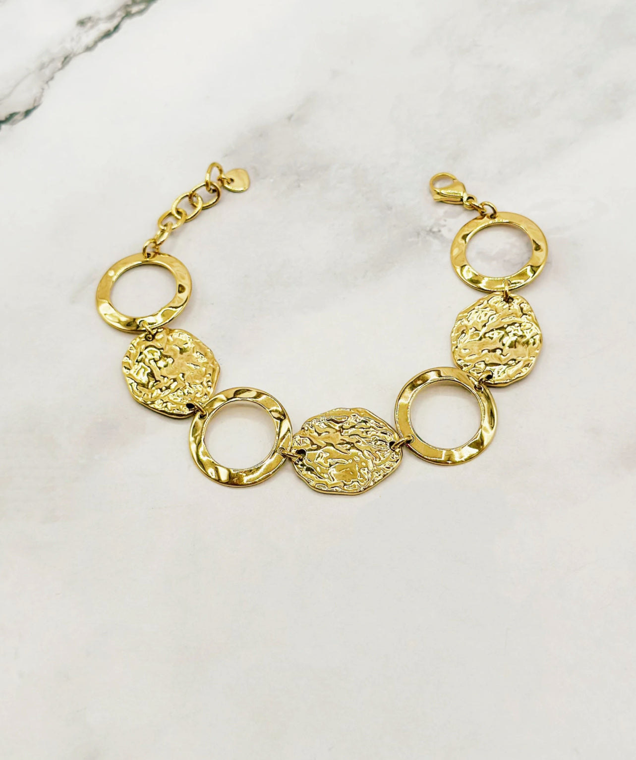 Bracelet rond en acier inoxydable ajustable