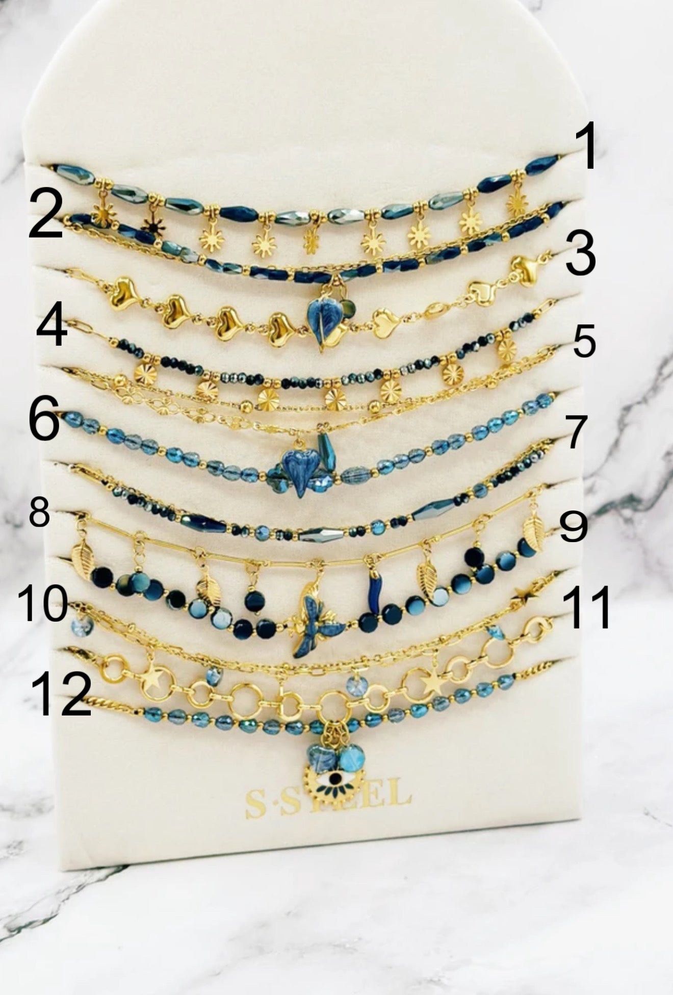 Collier Marie Bleu