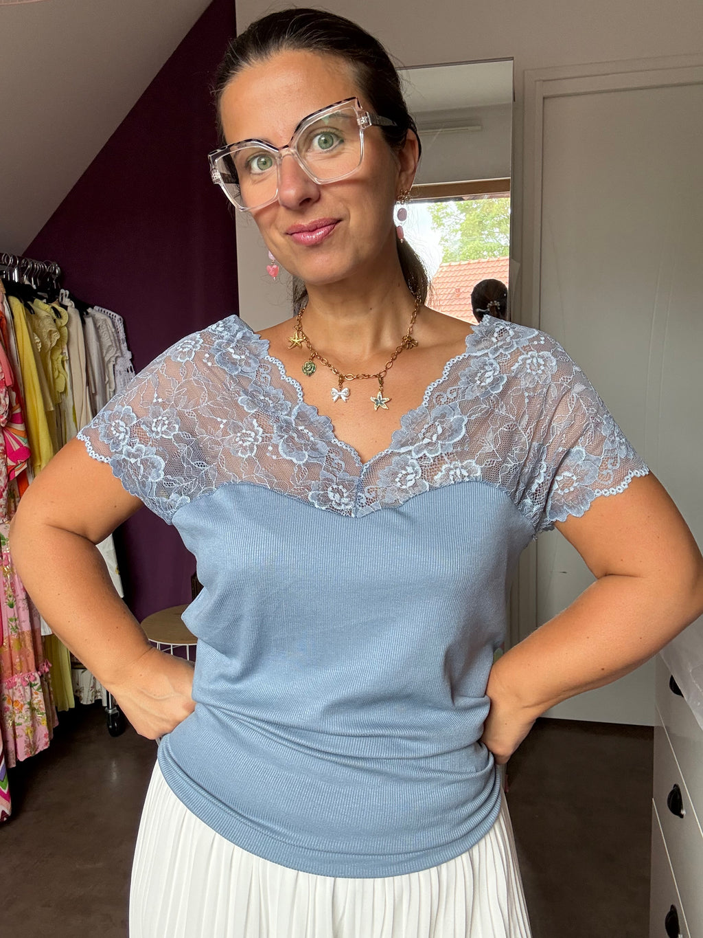 TEE shirt Lilou dentelles