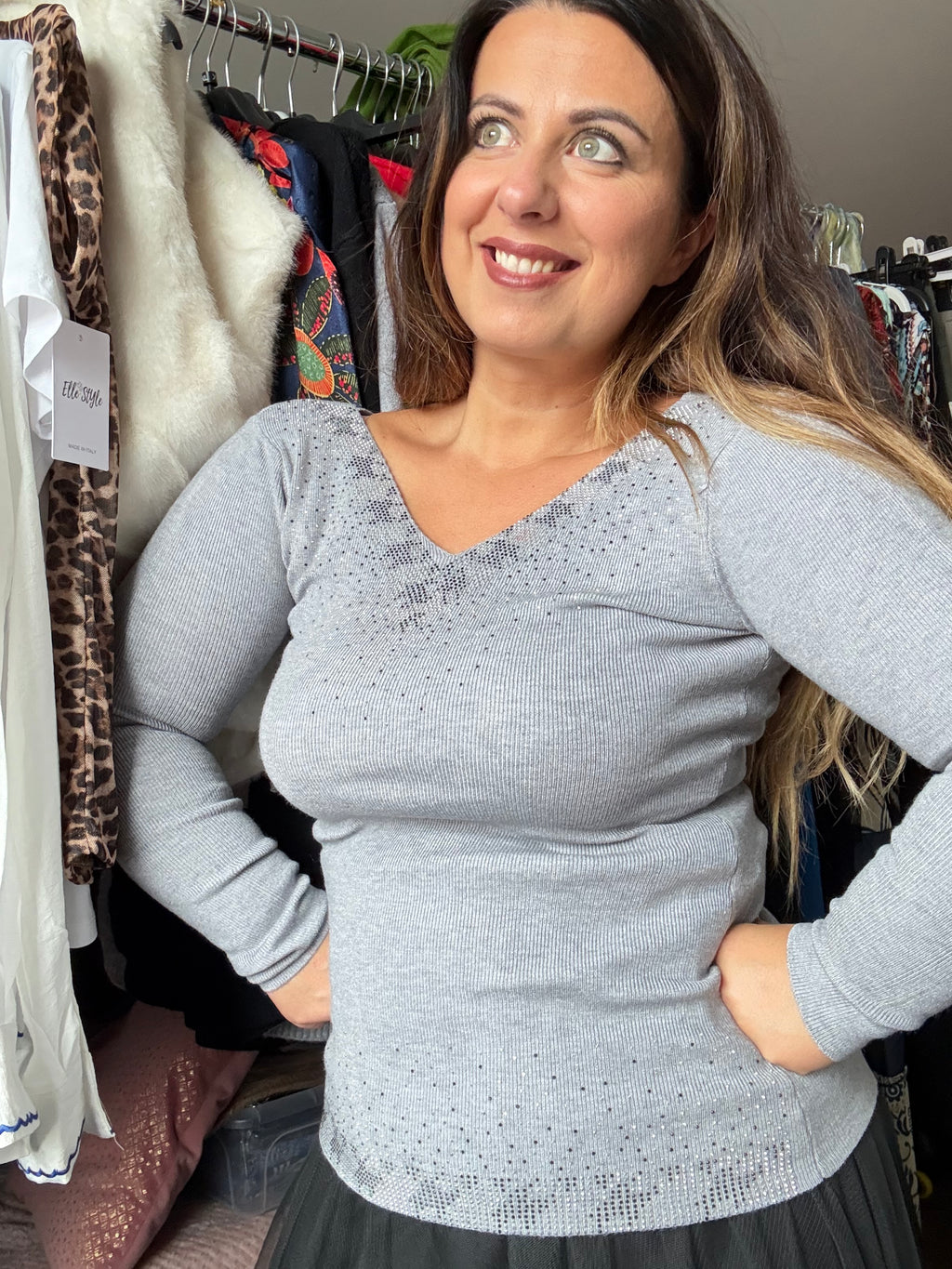 Pull à strass