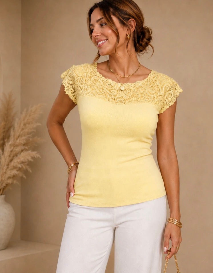 TEE shirt Carla dentelles