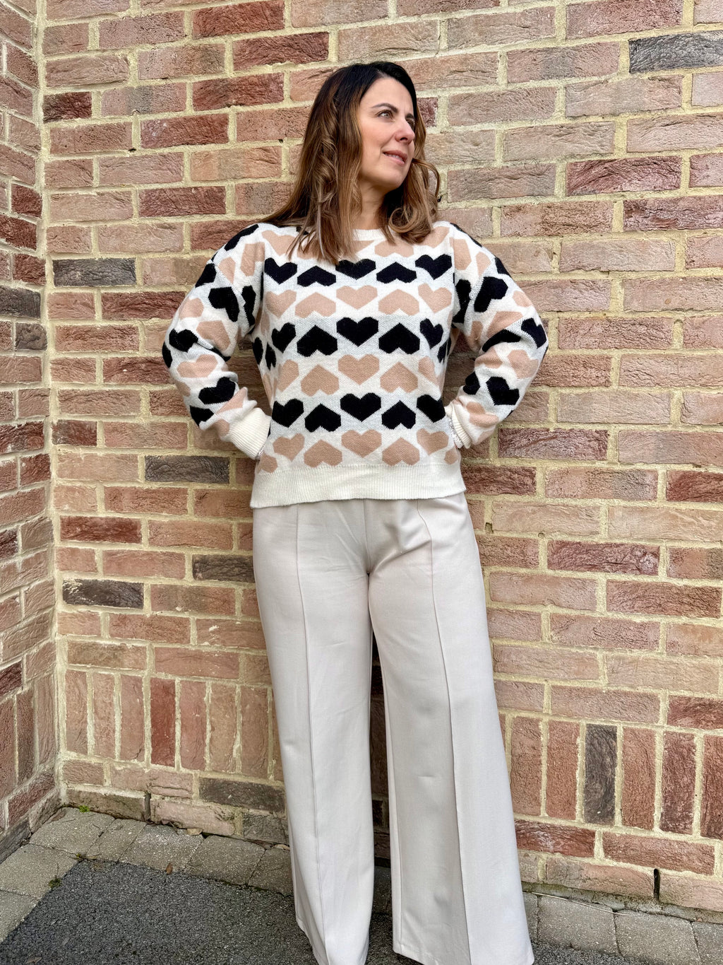 Pull motifs coeurs