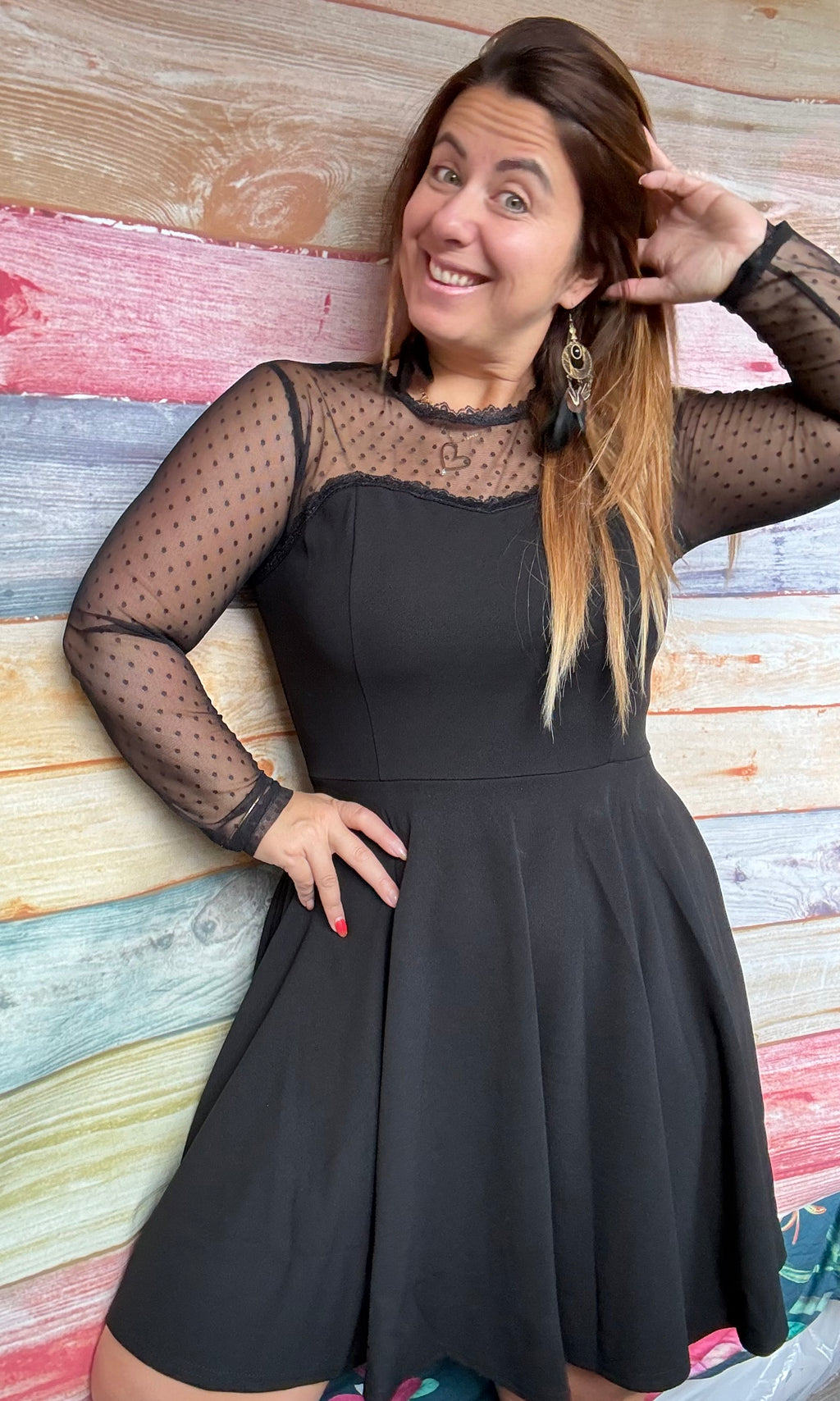 Robe en plumetis
