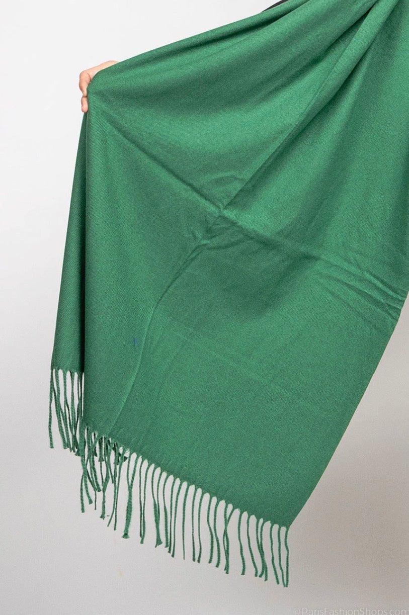 Écharpe cachemire unie