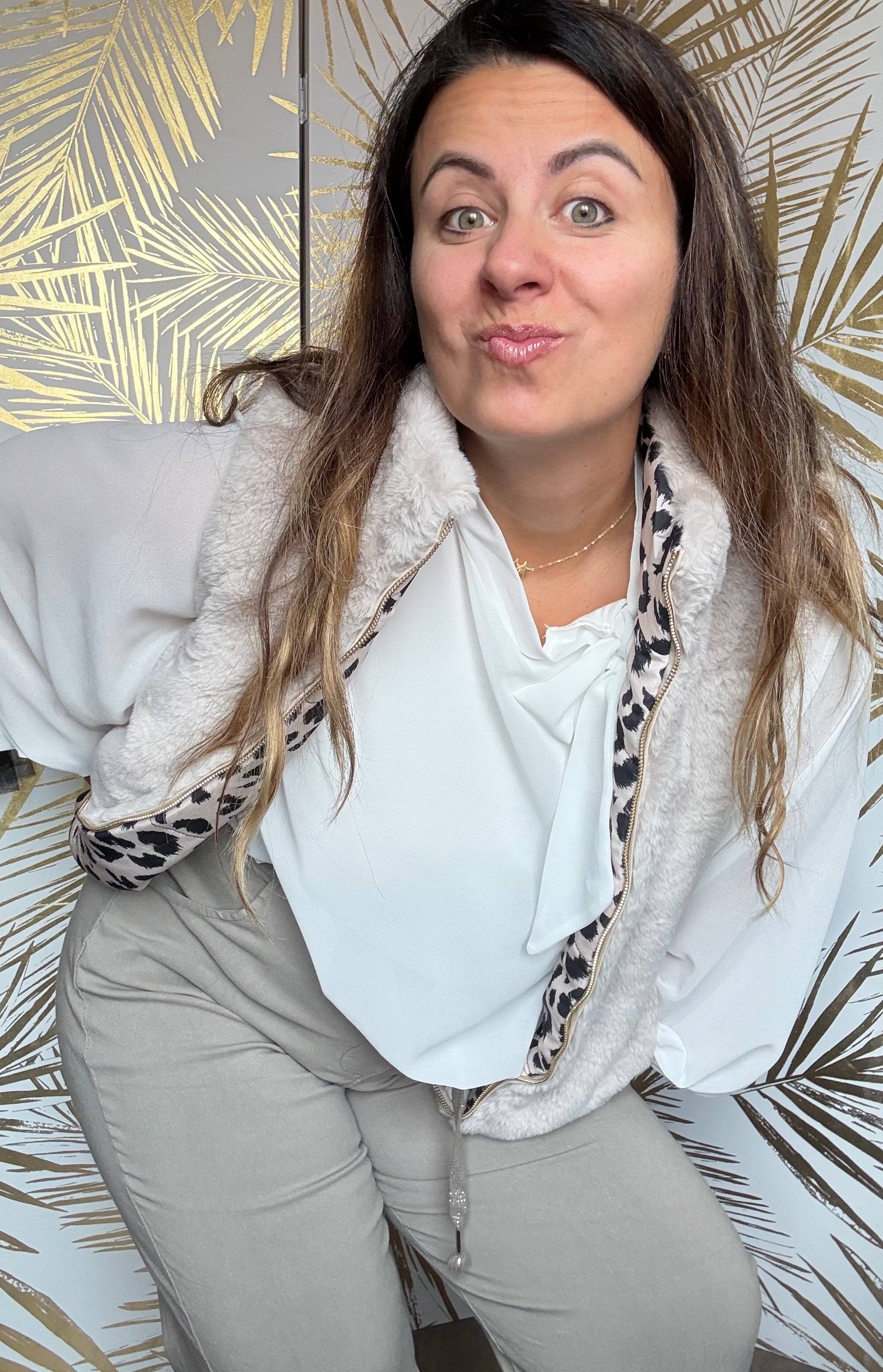 Blouse Aniella crème