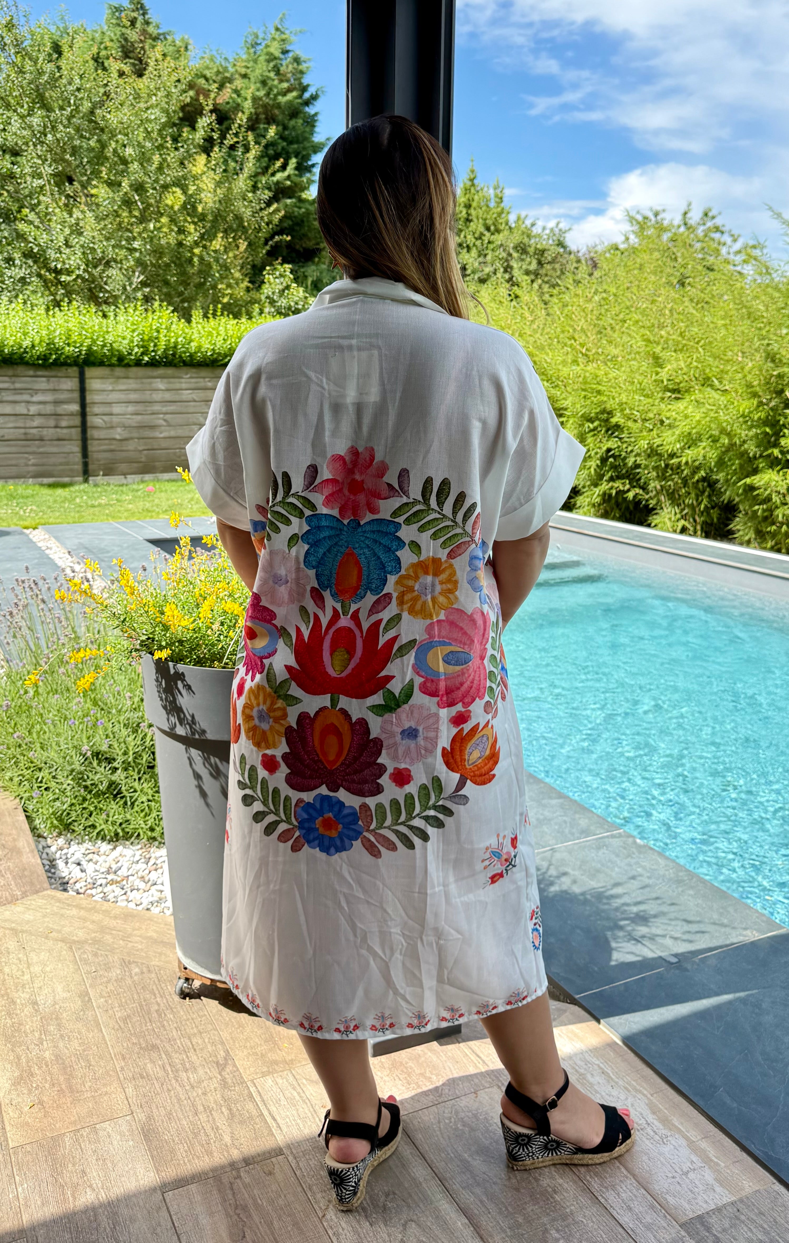 Chemise fiesta floral