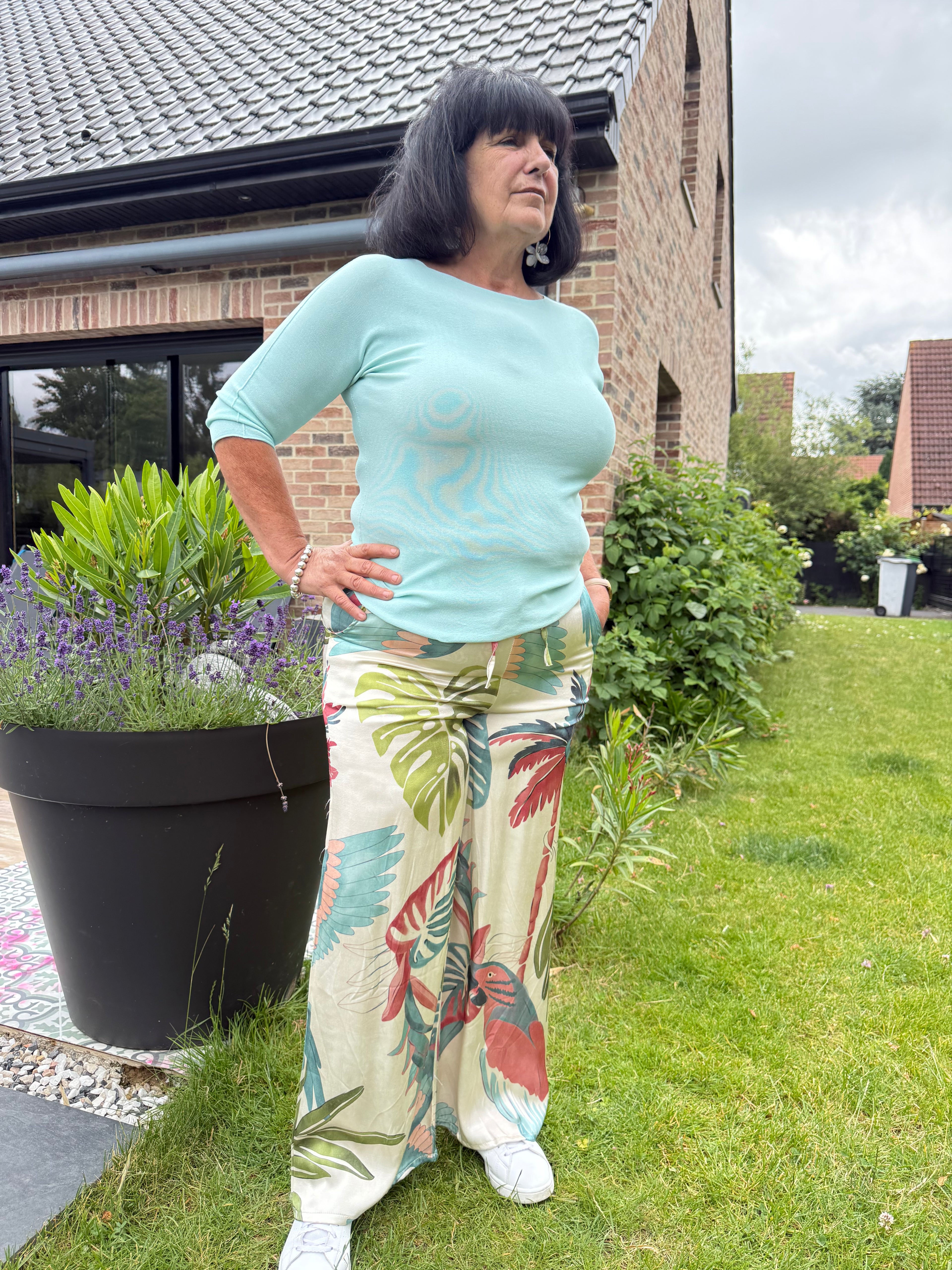 Pantalon satin KATY