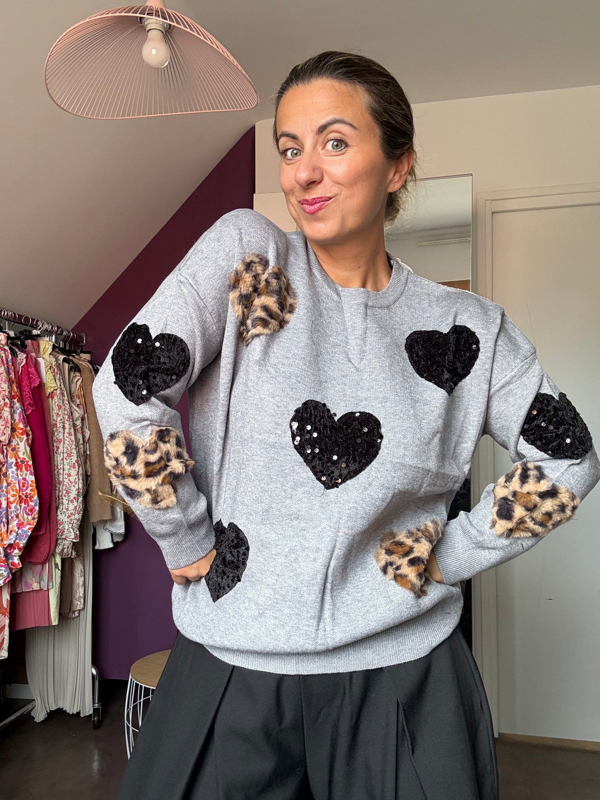 Pull Cœur Léo