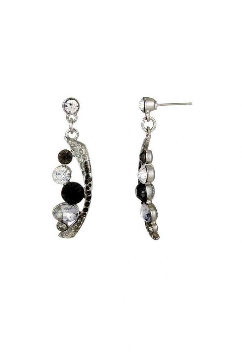La parure de strass grise