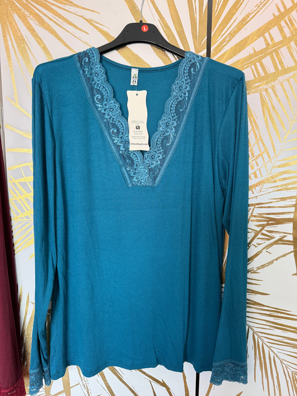 Tee-shirt dentelles ML