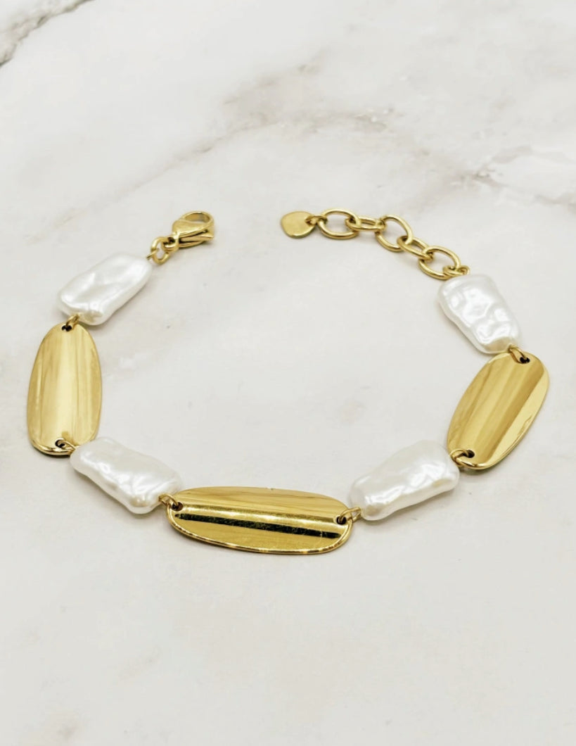 Bracelet perles baroques