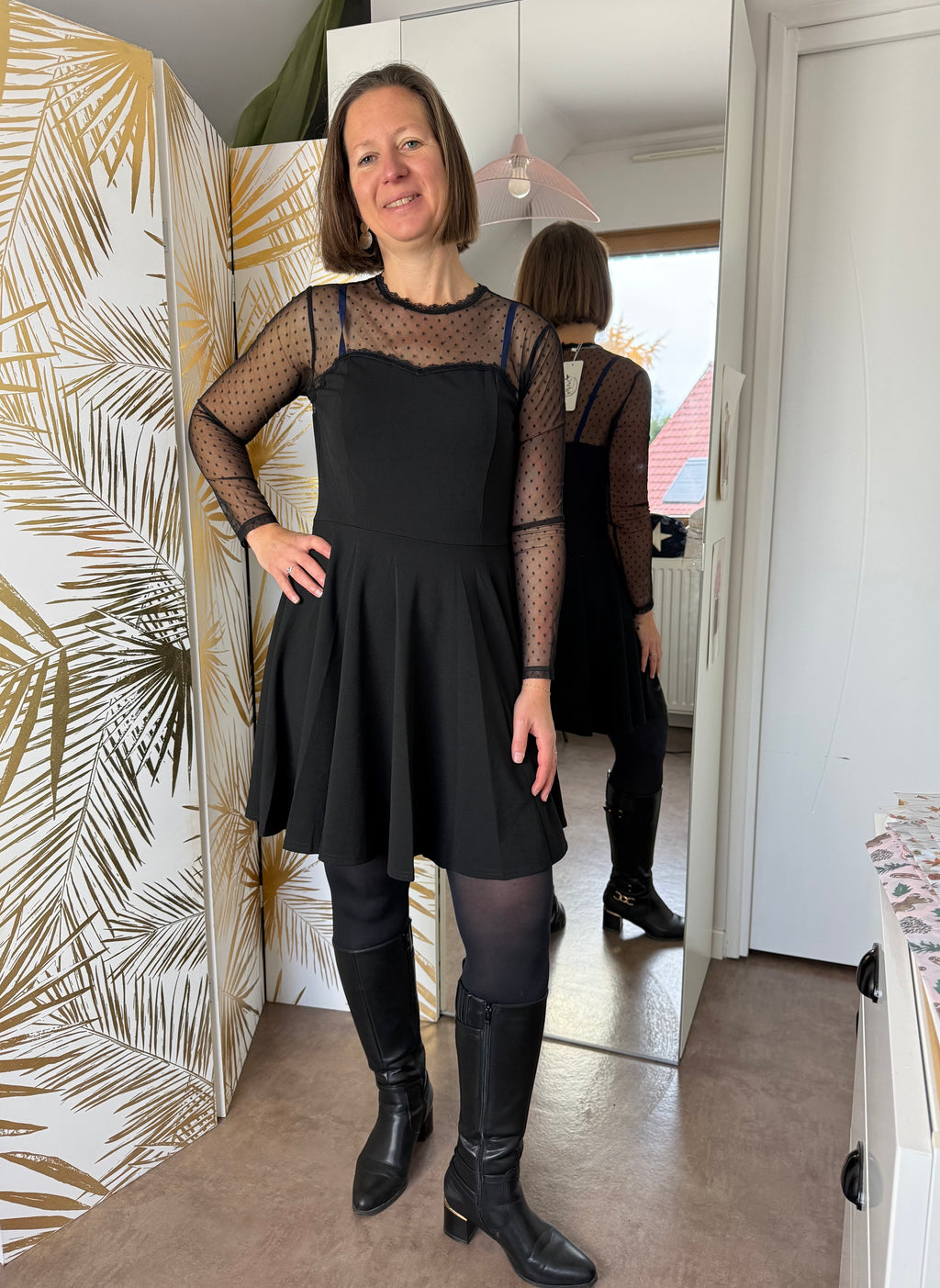 Robe en plumetis