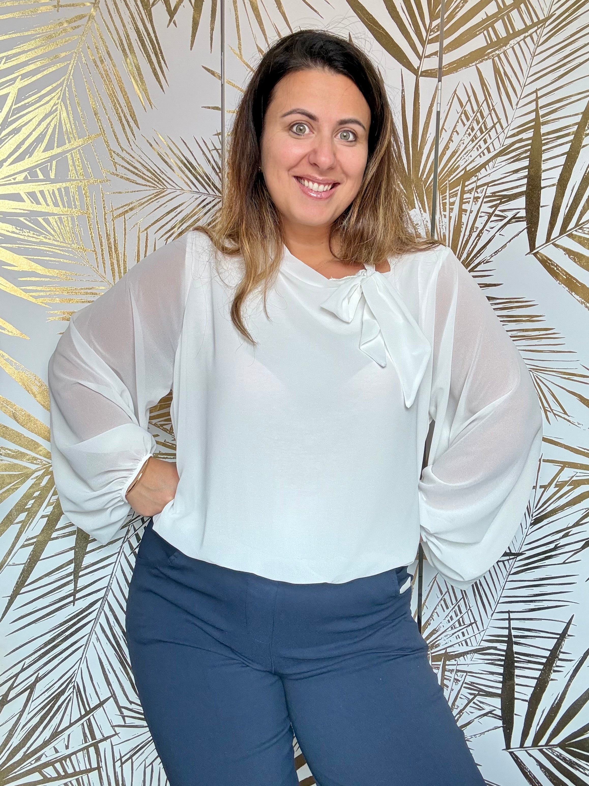 Blouse Aniella crème