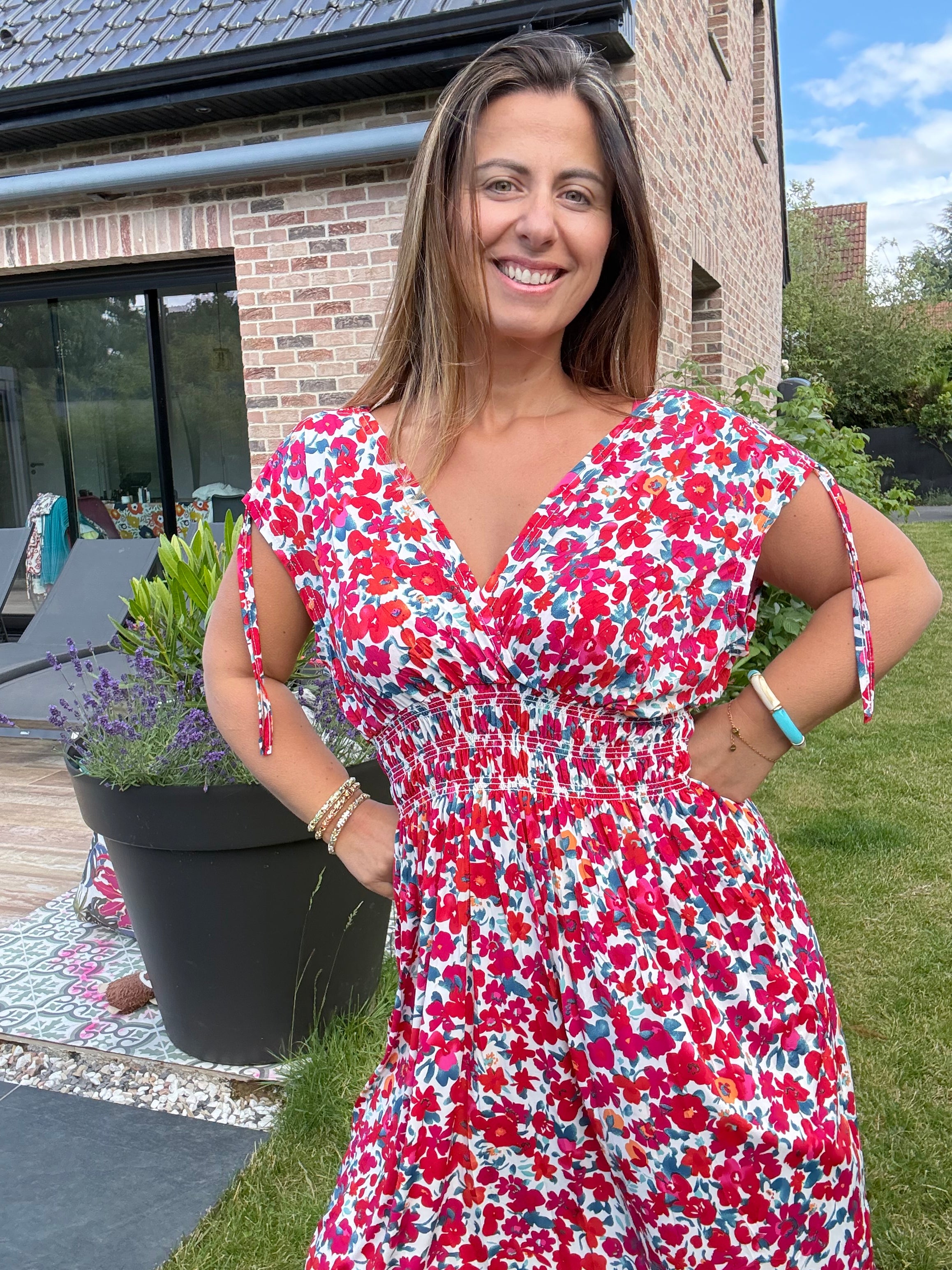Robe magique courte rouge