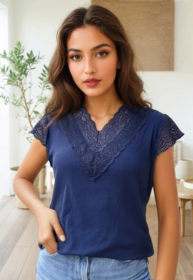 TEE shirt Lise dentelles