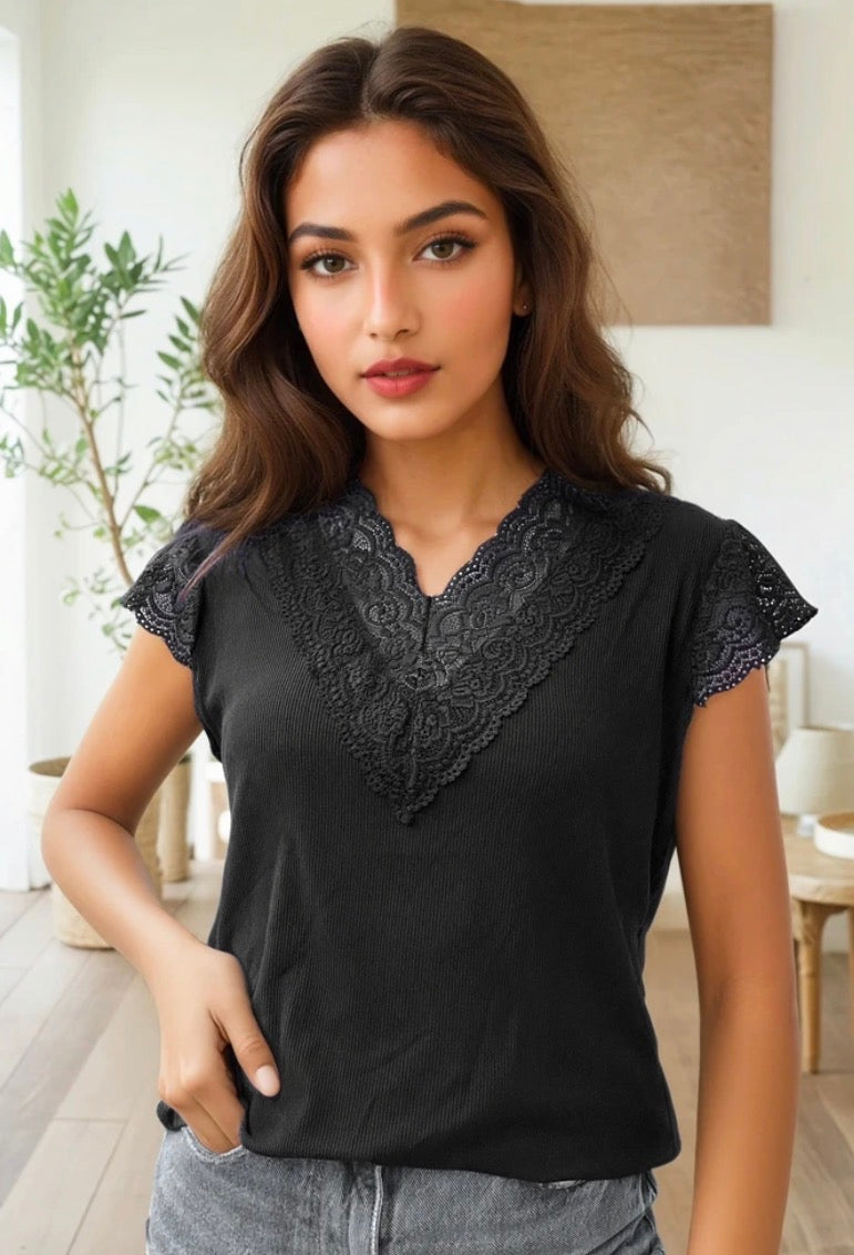 TEE shirt Lise dentelles