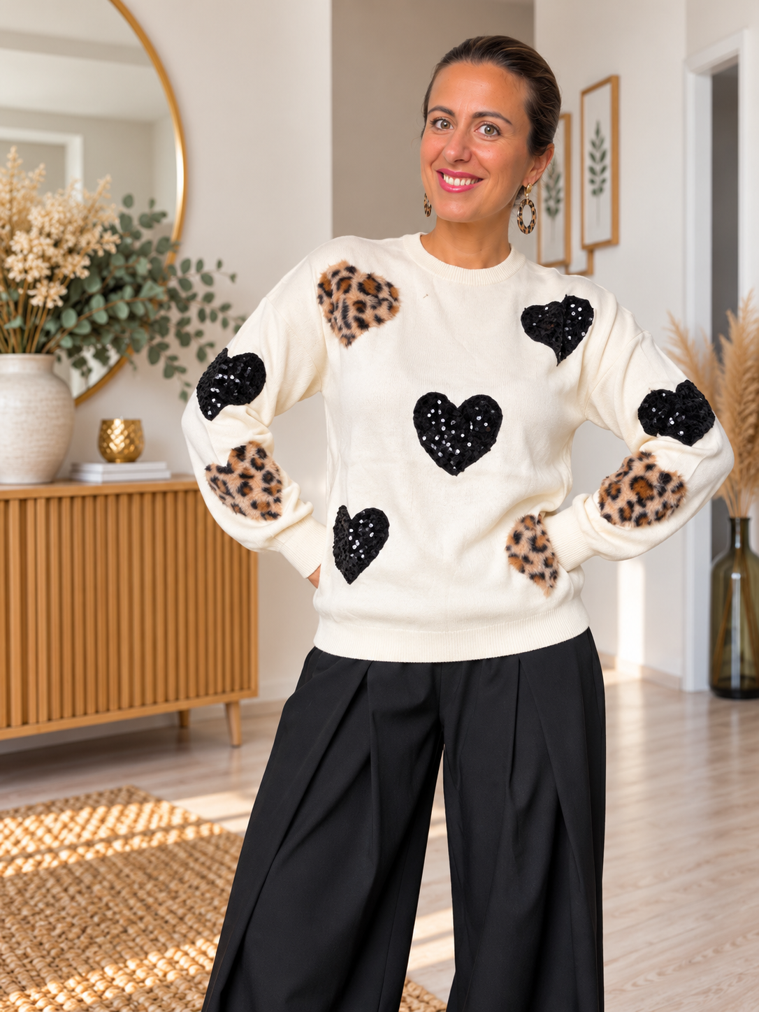 Pull Cœur Léo
