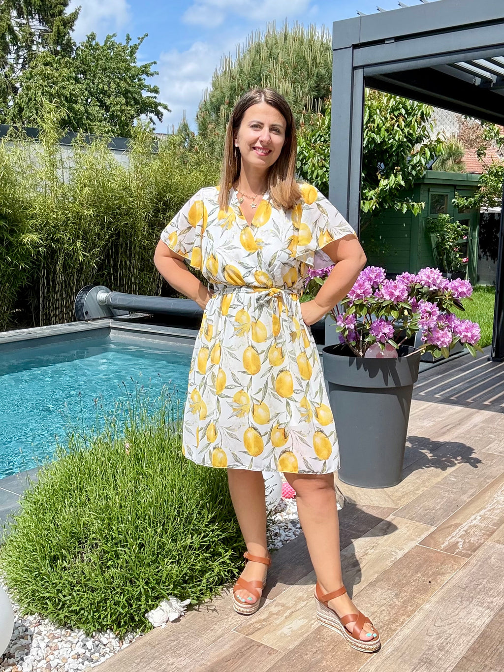 Robe Fiona courte et fluide