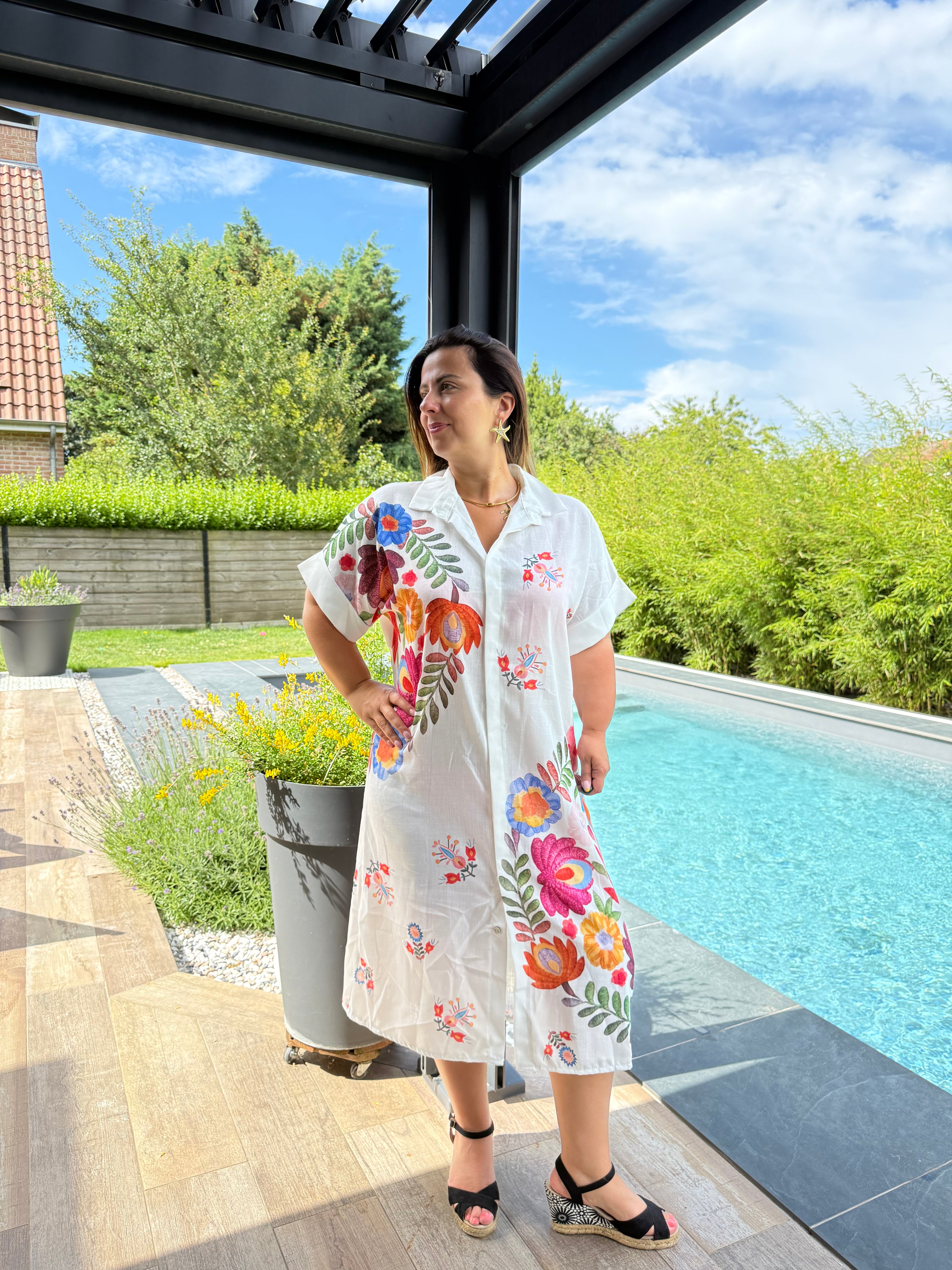Chemise fiesta floral