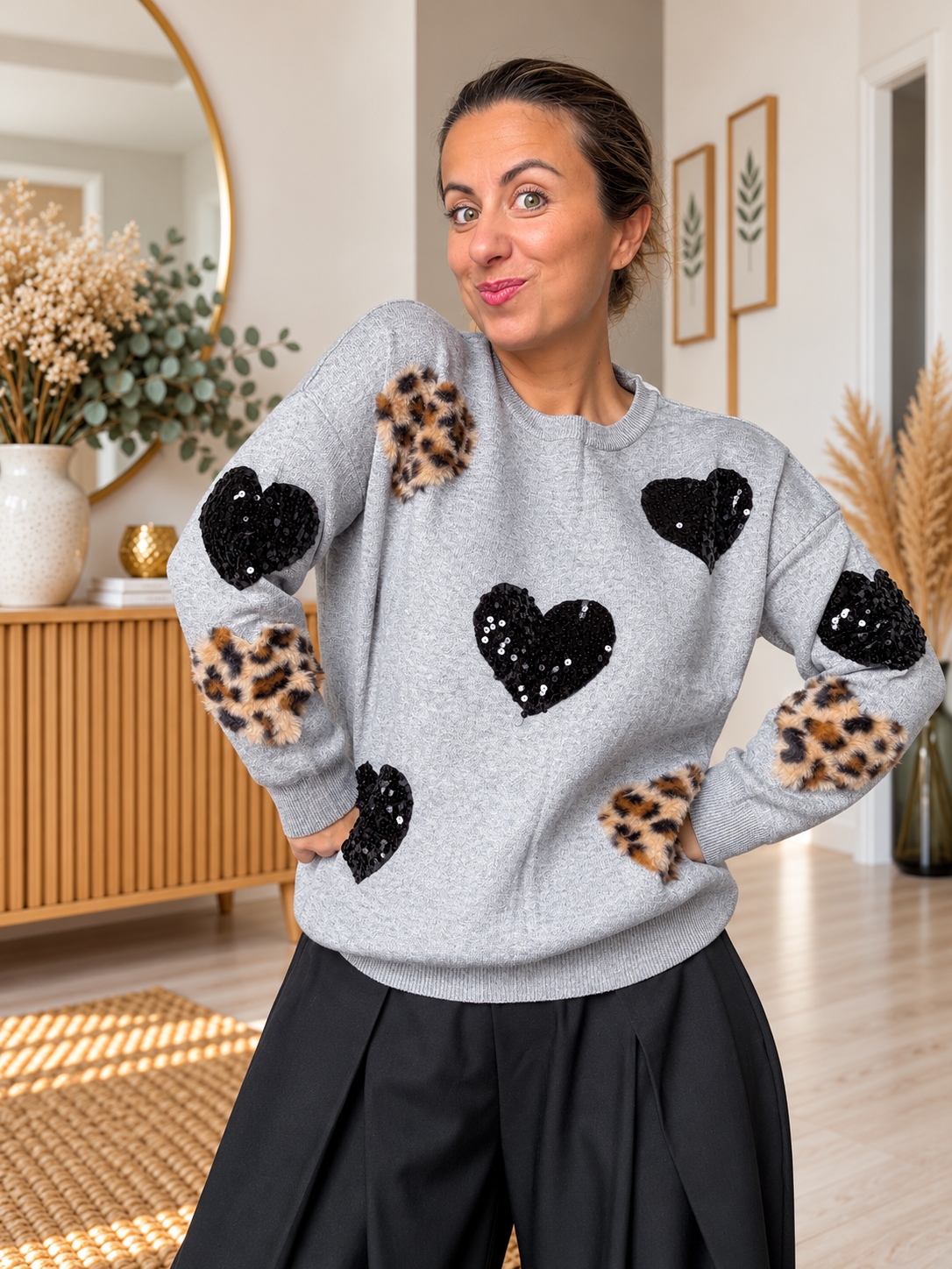 Pull Cœur Léo