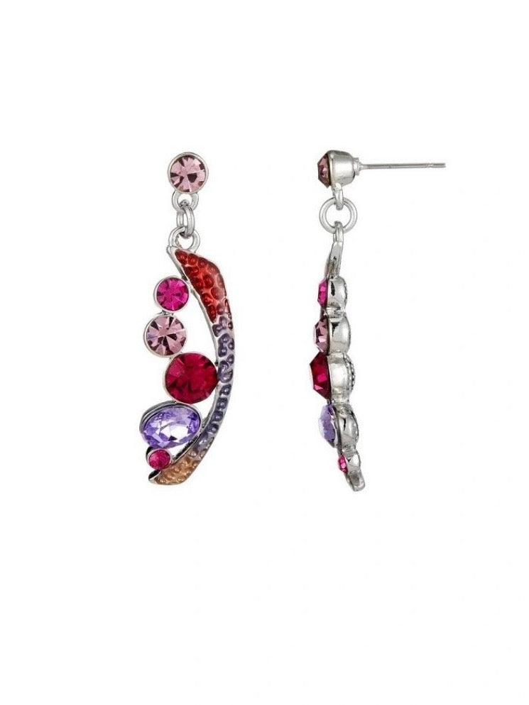 La parure de strass Rose