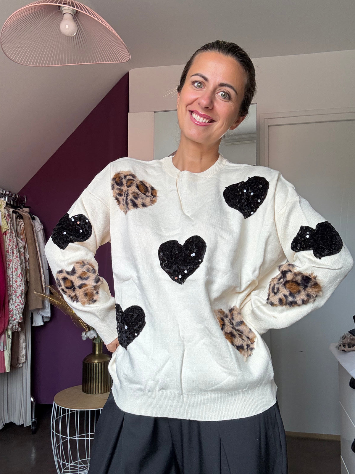 Pull Cœur Léo