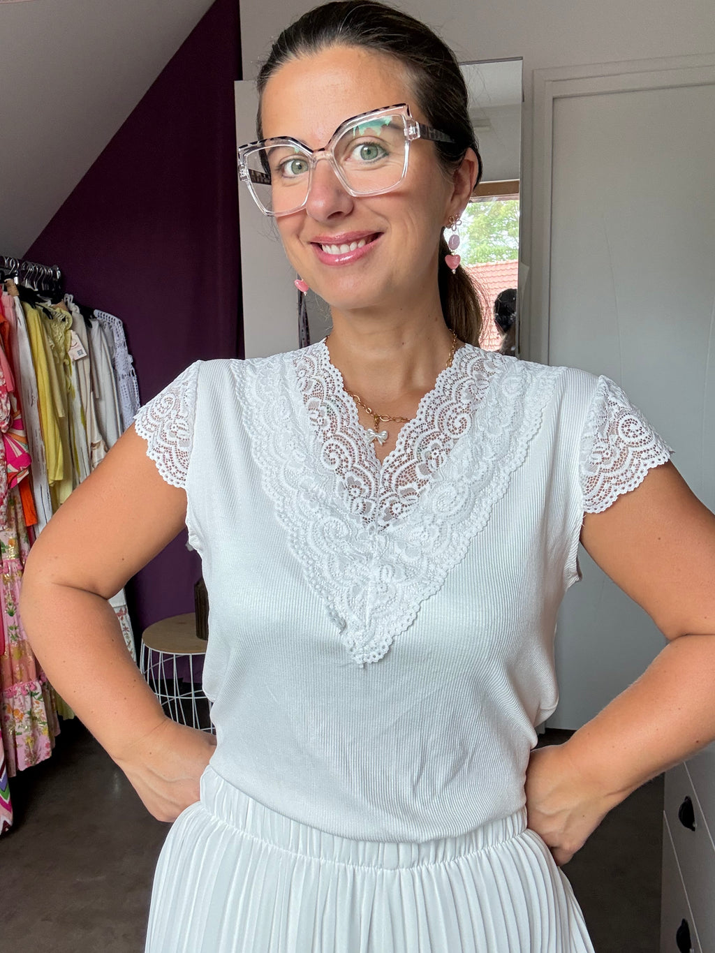 TEE shirt Lise dentelles