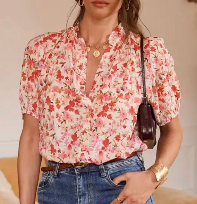 Blouse fleurie Marie